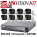 5MP TurboHD Hikvision System KIT: 8CH DVR + 8x Cameras + 4TB HDD