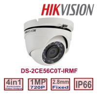 Hikvision DS-2CE56C0T-IRMF 4in1 HD 720P IR Dome Camera 2.8mm lens