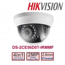 Hikvision DS-2CE560T-IRMMF HD1080p IR Dome Camera, 2.8mm lens