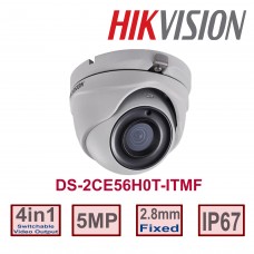 Hikvision DS-2CE56H0T-ITMF 5MP Turret Camera 2.8mm lens