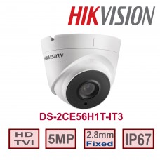 Hikvision DS-2CE56H1T-IT3 5MP TurboHD Eyeball Dome Camera 2.8mm lens
