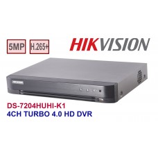 HIKVISION DS-7204HUHI-K1 4CH 5MP TURBO 4.0 HD DVR