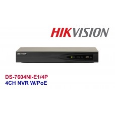 HIKVISION DS-7604NI-E1/4P 4CH NVR with PoE