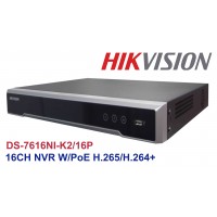 HIKVISION DS-7616NI-K2/16P 16CH NVR with PoE